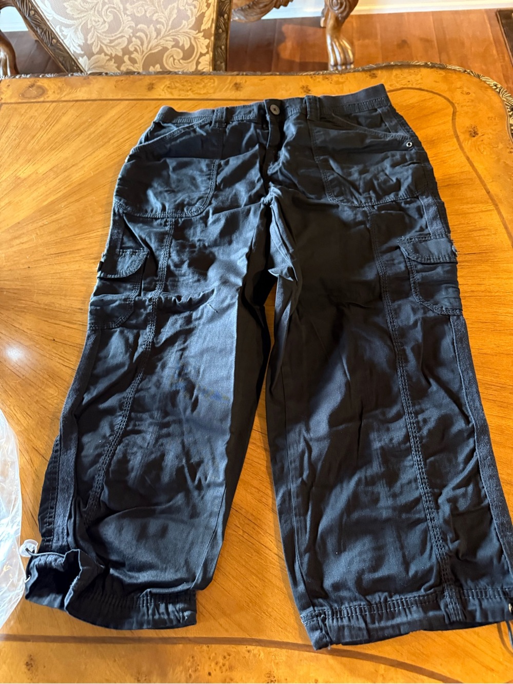 Women's Black Cargo Pants - Casual Utility Style